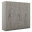 Rangement pour garde-robe en bois à 6 portes avec 6 grands tiroirs-1734235958