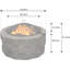 Garden & Patio Heater Fire Pit Brazier And Barbecue With Eco-Stone Finish