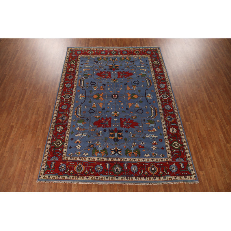 Tapis bleu 9 x 12
