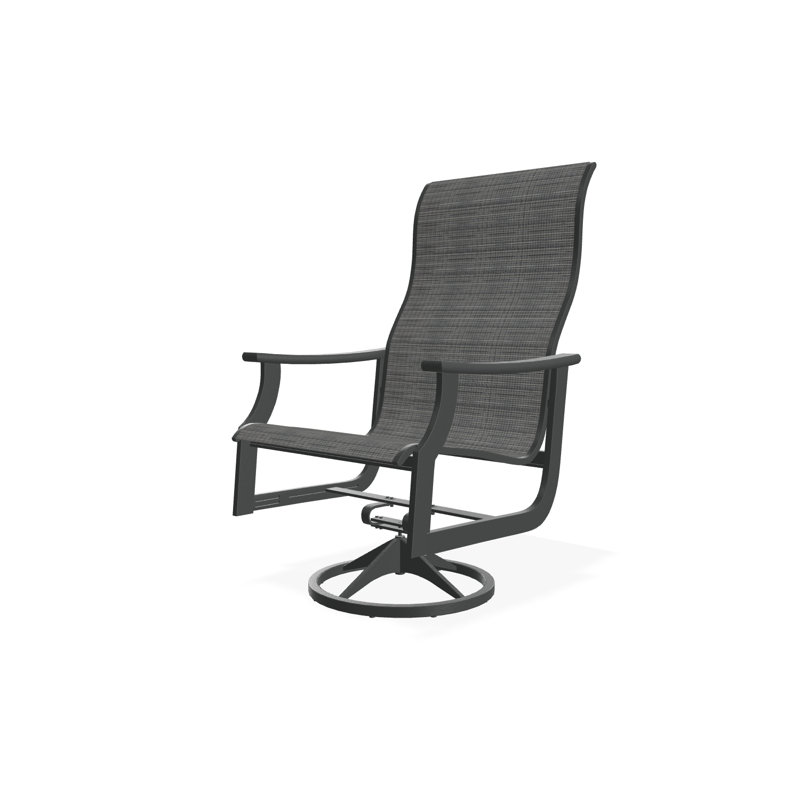 St. Catherine Polymer Outdoor Lounge Chair, Graphite, James