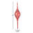 9'' Striped Glass Finial Ornament