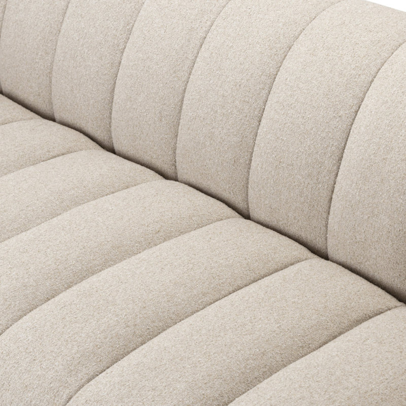 Carina Sofa, Weslie Flax Performance Textured Weave