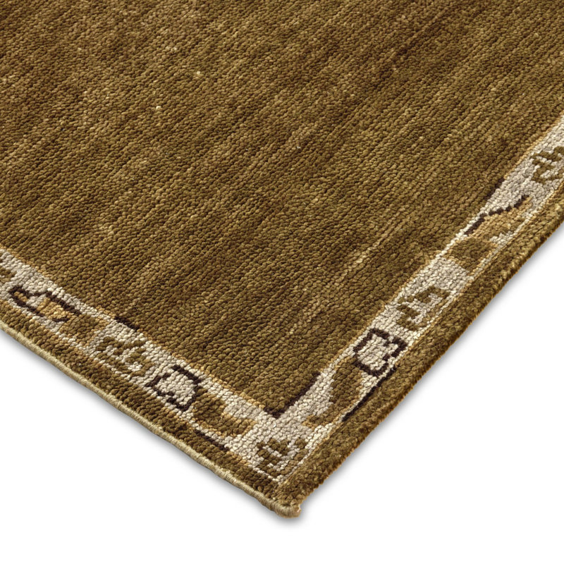 Astana Hand-Knotted Rug-Astana Fog-12'x15', Rectangle 8' x 10', Astana Olive