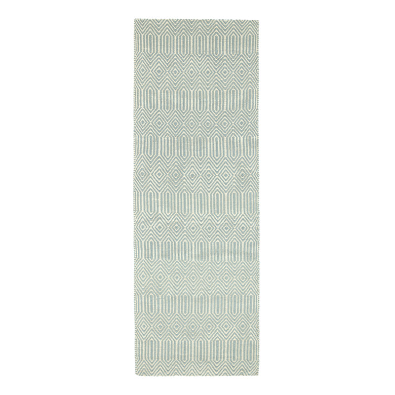 Lisette Geometric Flatweave Area Rug, Runner 66 x 200cm