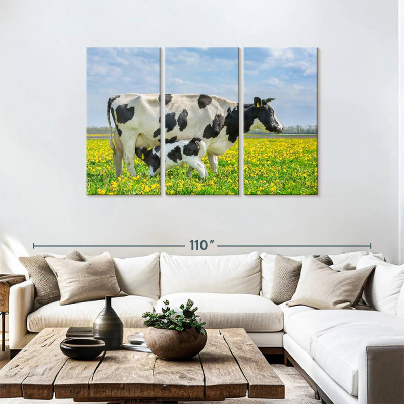 Brampt Spotted Cattle, 48" H x 74" W
