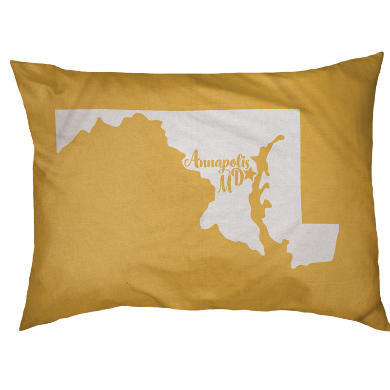 Coussin pour chien d’extérieur maryland annapolis, Petit (l 28 po x P 18 po x H 6 po), Jaune