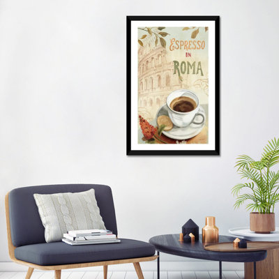 «Cafe in Europe III» par Lisa Audit - impression d'art graphique