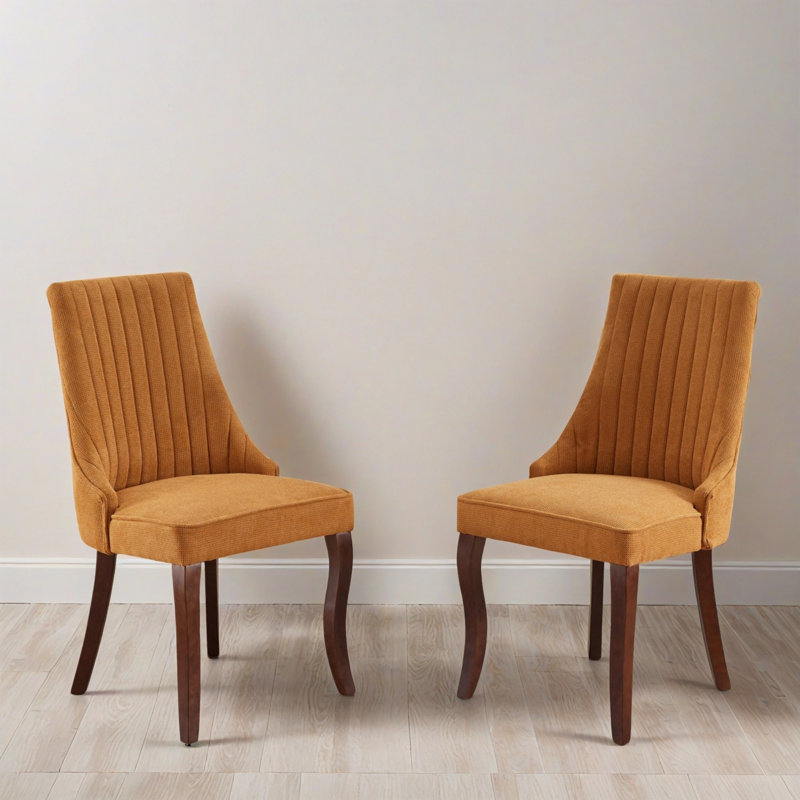 Ensemble de 2 chaises d'appoint Modern Kitchen, Jaune