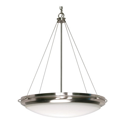 Nabors 3 - Light Brushed Nickel Single Pendant