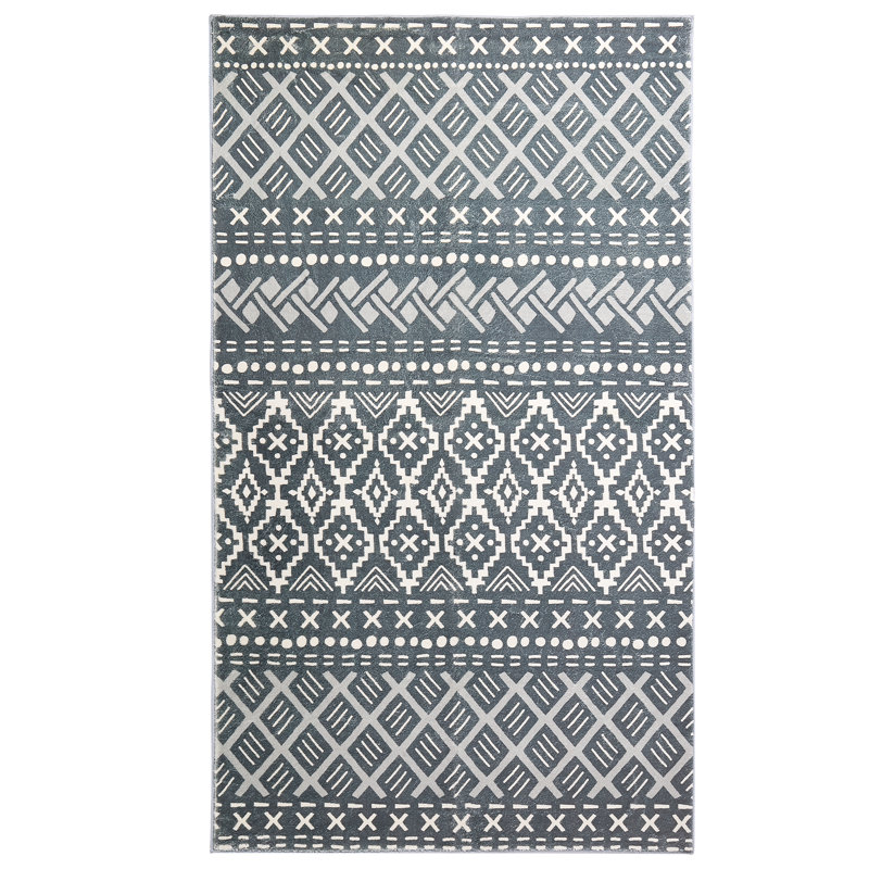 Iliu Washable Moroccan Indoor / Outdoor Rug, Rectangle 3' x 5'