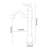 Vessel Sink Faucet, Single Handle Bathroom Faucet with 360° Swivel Gooseneck Spout-113545145