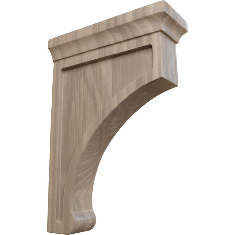Petit support en bois Gomez l 2 1/2 po x P 4 po x H 6 po, H 6 po x l 2,5 po x P 4 po, Walnut