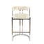 Tabouret de bar transitionnel en cuir de vache-1051595805-1051595804