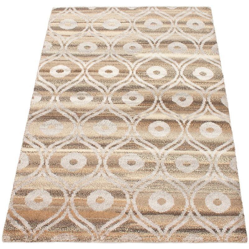 Tapis de zone en laine brune 5 pi 3 po x 7 pi 10 po one-of-kind main-noué la 2010 Grogan