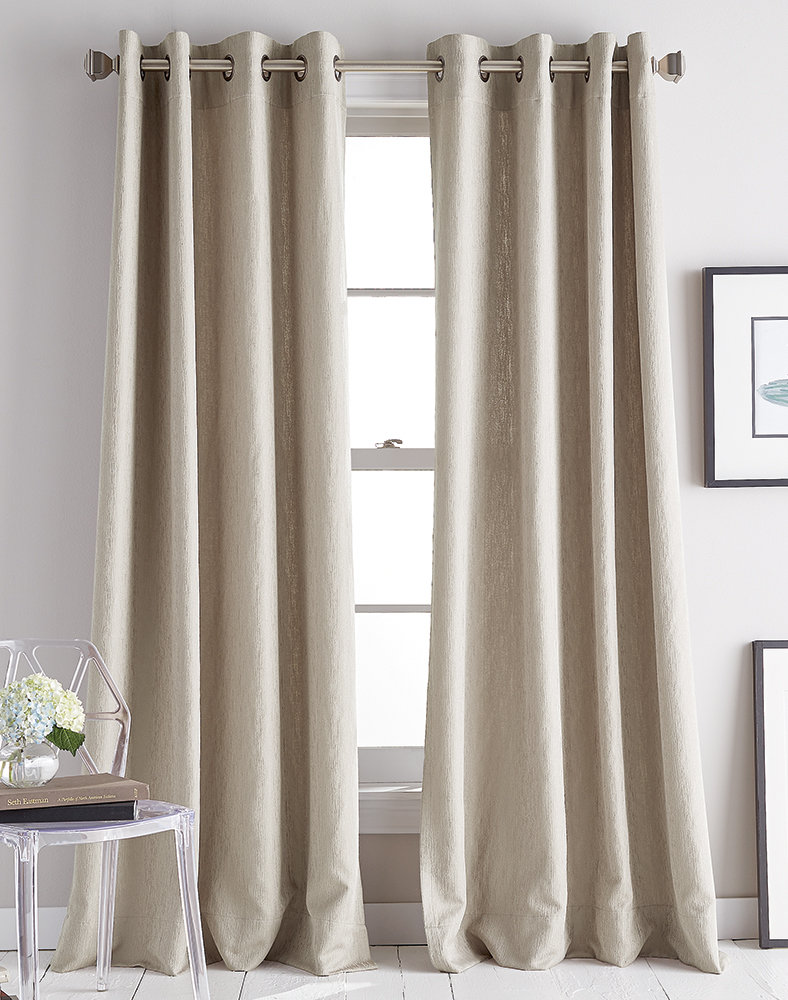 Avenue Solid Room Darkening Grommet Single Curtain Panel DKNY Curtain 