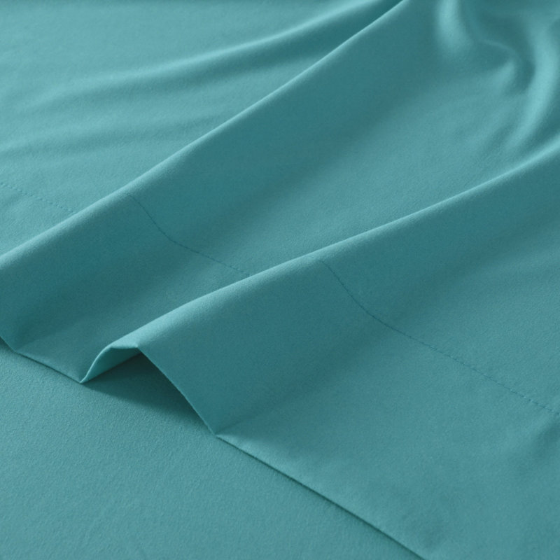 Ensemble de draps 4/6 pièces, Bleu sarcelle, Très grand
