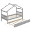 Lit en bois avec lit gigogne-674937834