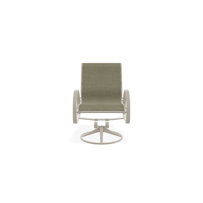 Fauteuil de patio pivotant Hiraku, Kona texturé, Bristol taupe Sunbrella®
