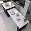 Îlot de cuisine 82,7 po avec table de salle à manger extensible avec support à épices et prise de courant-1872524192