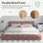 Chenille Upholstered Bed Frame With Headboard-86317125-79657152
