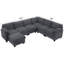 Canapé modulaire 7 pièces en velours côtelé-814120725