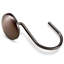 Anneaux de crochets de rideau de douche en bronze, crochets de rideau de douche décoratifs en métal huilé résistant à la rouille, ensemble de 12 anneaux de douche de style campagnard pour la salle de bain