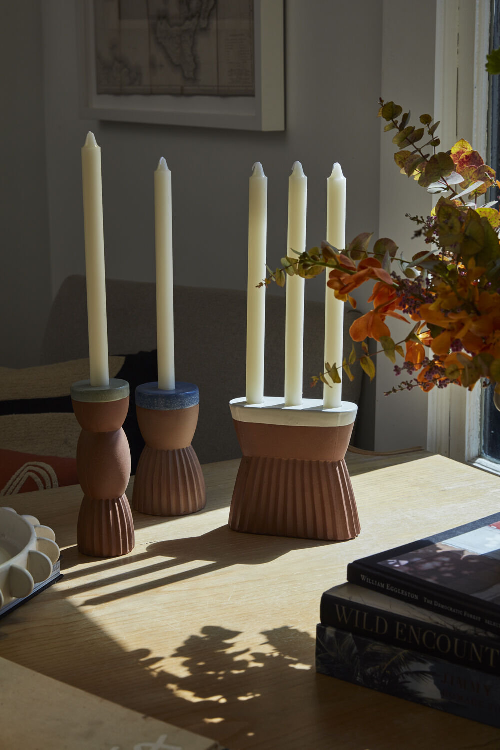 6.5'' H Ceramic Tabletop Candlestick