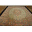 Antique Chinese Room Size Wool Black, Ivory Beige Cream White Rug
