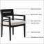 Chaises de salle à manger d'extérieur en aluminium K / D 4PCS (pas de table)