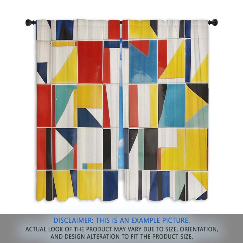 Paire de rideaux obscurcissant en polyester Alahna, L 40 po x L 52 po