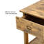 Table de bout avec rangement Alfard