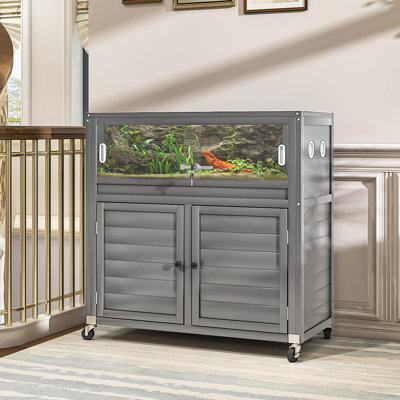 Support pour terrarium 30 gallons avec armoire de rangement réglable