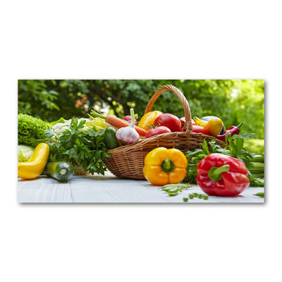 Basket Of Vegetables - Wrapped Canvas Print