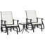 Ensemble de salon d'extérieur en acier Smooth Glide Comfort pour patios et jardins