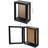 Black Wood Wall Display Picture Frame Case With Corkboard