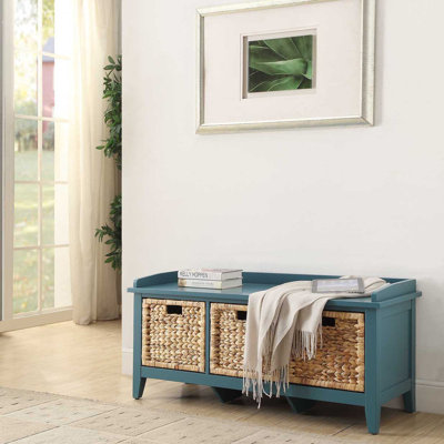 Banc beige et blanc avec 3 tiroirs