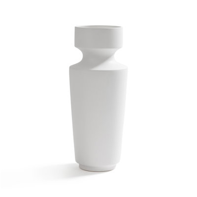 Vase en céramique blanc 18,25 po Ojai