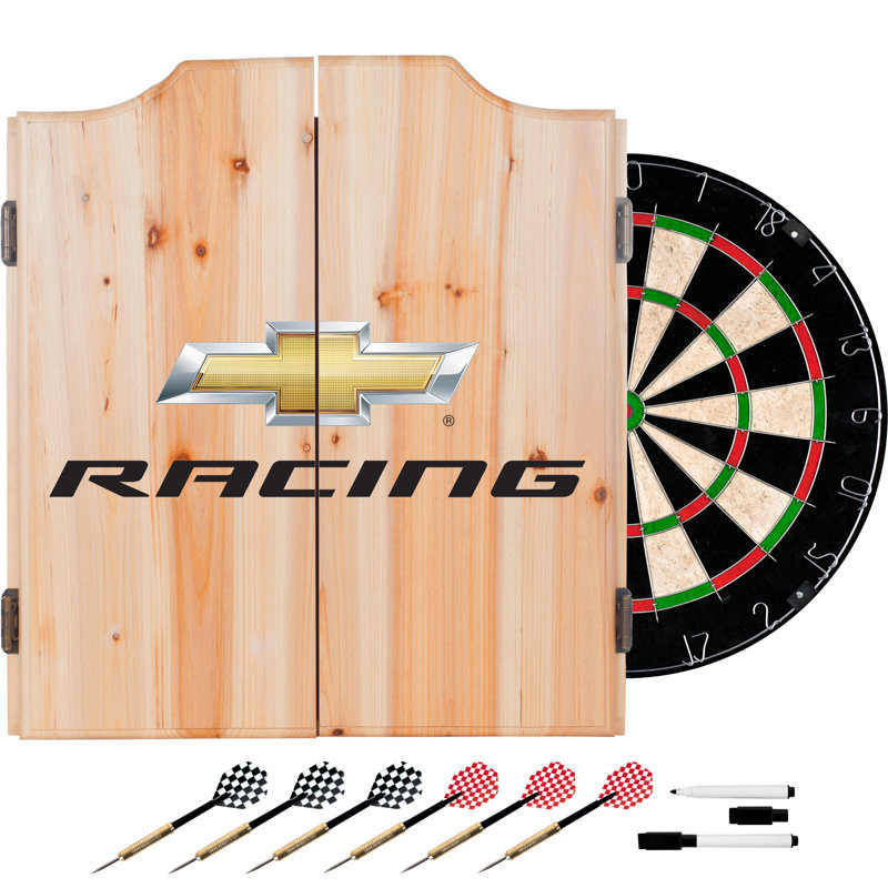 Ensemble de jeu de fléchettes et cabinets Chevy Racing