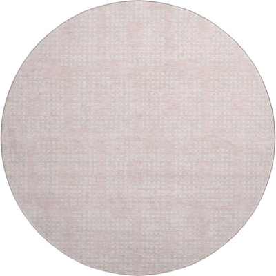 Premium Machine Washable Prisco Pink Rug