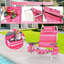 Chaise de plage pliante portative en aluminium avec appui-tête-114364605