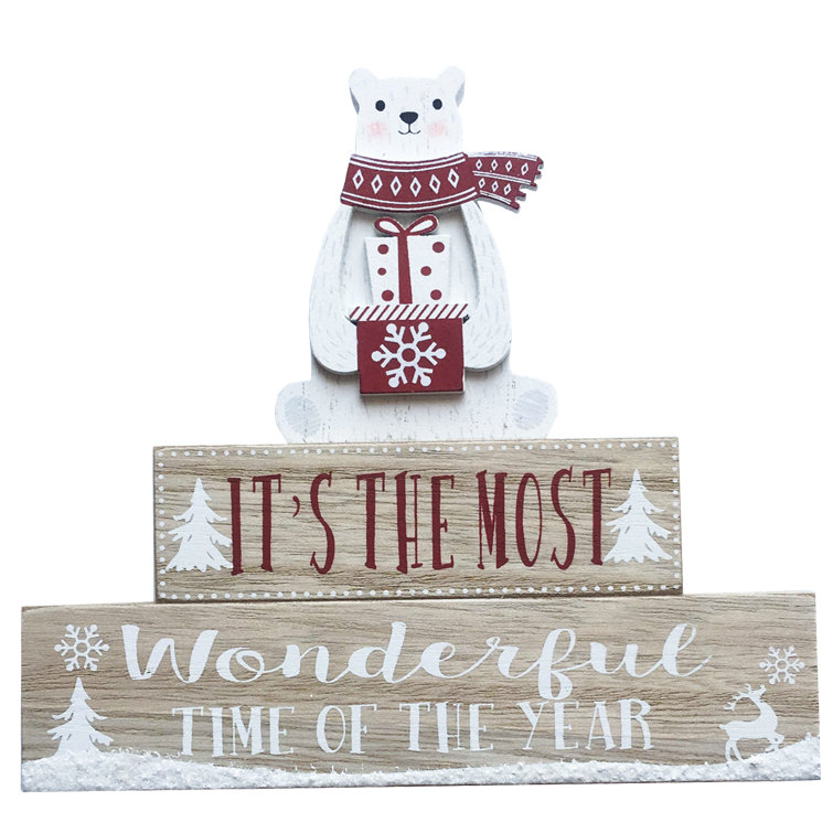 The Seasonal Aisle Polar Bear Decorative Accent & Reviews | Wayfair.co.uk