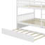 Full Over Full Rubber Wood Bunk Bed With Trundle