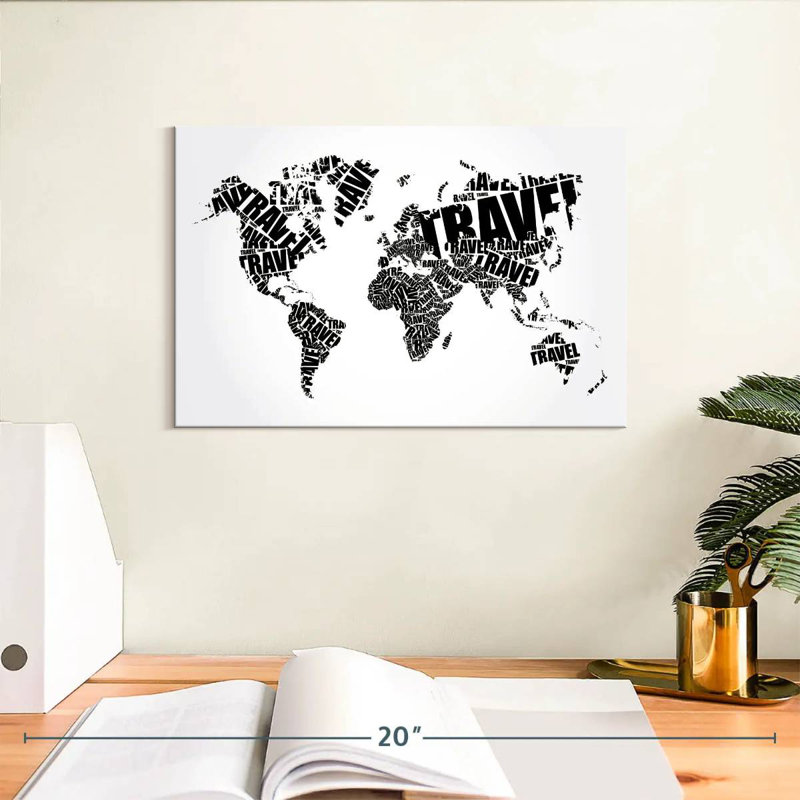 Carte de nuage de voyage Aliaz, H 8 po x l 12 po
