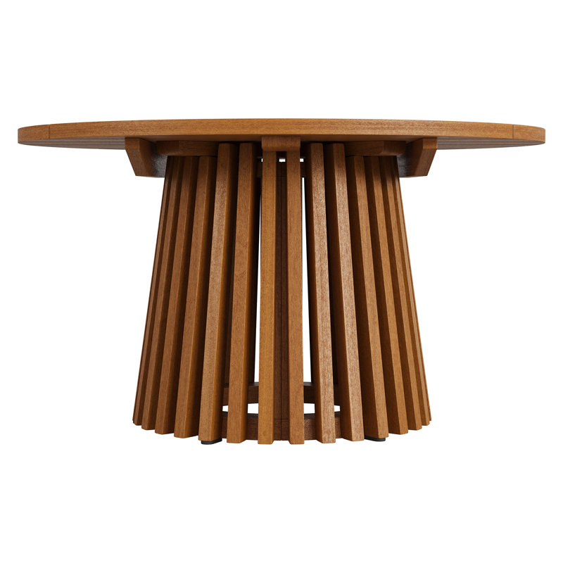 Table basse d'extérieur en bois de teck de 31 po Amare, 17" H x 31" W x 31" D