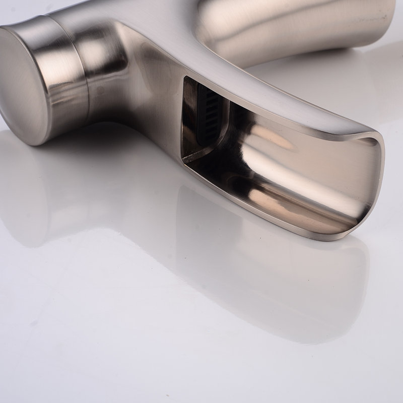 Widespread 2-handle Bathroom Faucet with Drain Assembly, Brushed Nickel