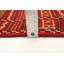 Tapis unique rouge foncé / jaune en laine nouée à la main de style nouvel âge Kashkoli 6 pi 3 po x 9 pi 6 po