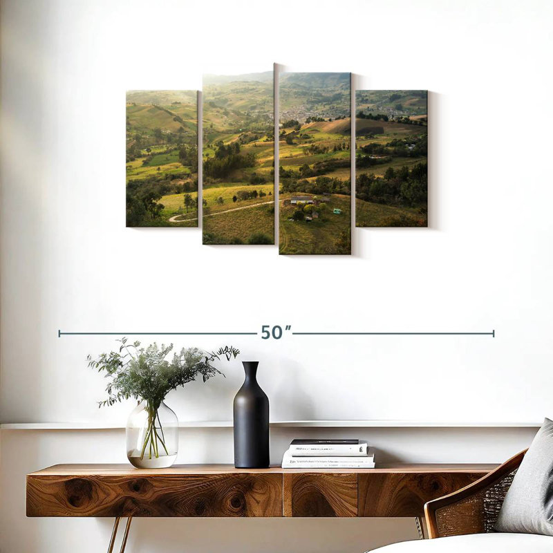 Alvord Colombia Valley Green Fields, 22" H x 36" W