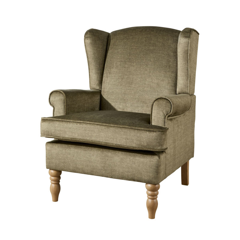 Helena Wingback Chair, Green