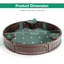 Freeport Park Alanis 120cm x 21cm Plastic Round Sandbox with Cover