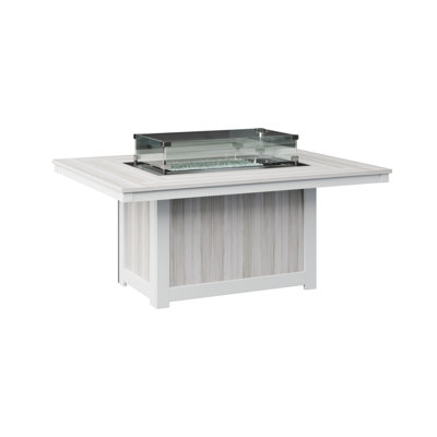Berlin Gardens Donoma Rectangular Fire Pit Table